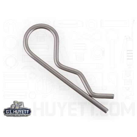 Huyett Hair Cotter Pin, 0.148 in Dia, 3-5/16 in L, Stainless Steel BPS6-209/D